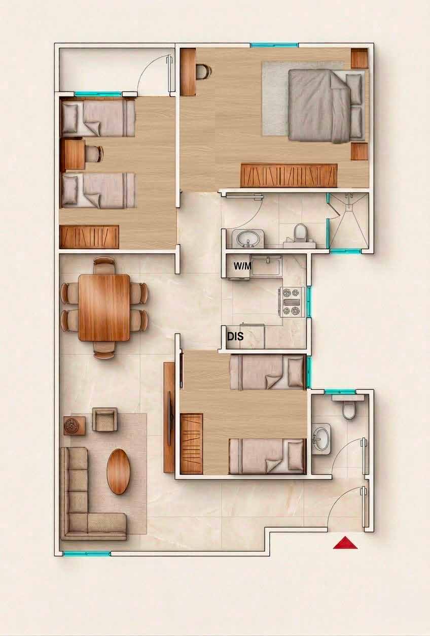 Model B floor plan
